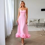 Cecily - Anmutiges Midikleid – Rosa