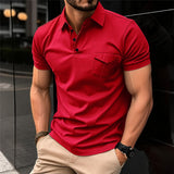 Jayden - Stilvolles Schlankes Polohemd – Rot