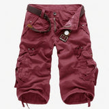Wade - Klassische Cargoshorts – Rot