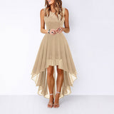 Airish - Faszinierendes asymmetrisches Kleid – Khaki