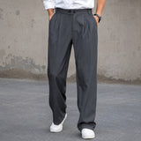 Clayton - Lässige Weite Hose – Grau