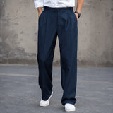 Clayton - Lässige Weite Hose – Blau