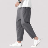 Hodges - Stilvolle Lockere Cropped-Hose – Grau