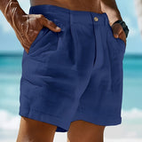 Moran - Lässige Bequeme Shorts – Blau
