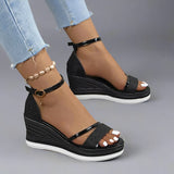 Mildred - Stilvolle Sandalen mit Schnalle – Schwarz