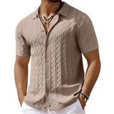 Mckee - Stilvolles Schlankes Hemd – Khaki