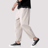 Hodges - Stilvolle Lockere Cropped-Hose – Khaki