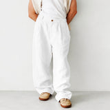 Hashim - Bequeme Weite Plissierte Hose – Weiß