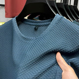 Edwin - Stilvolles Texturhemd – Blau