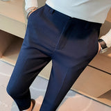 Edmund - Stilvolle Gekürzte Hose – Blau