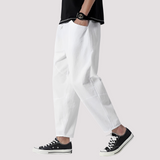Hodges - Stilvolle Lockere Cropped-Hose – Weiß