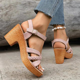 Ffion - Stilvolle Chunky Sandalen – Rosa