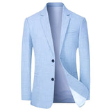 Martin - Lässiger Blazer in schmaler Passform – Blau