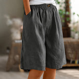 Eileen - Lässige Weite Shorts – Schwarz