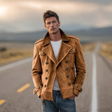 Marv - Stilvolle Zweireihige Jacke – Braun
