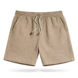 Barnett - Lässige Shorts mit elastischem Bund – Khaki