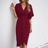 May - Elegantes Wickelkleid – Rot