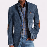 Marco - Retro Einreihiger Blazer – Blau