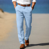 Dion - Formelle, lockere Hose – Blau