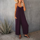 Mahdi - Gemütlicher Jumpsuit mit Taschen – Lila