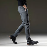 Kristian - Elegante Hose mit Karomuster – Grau