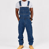 Stefan - Stilvolle Gewaschene Mehrtaschenhose – Blau