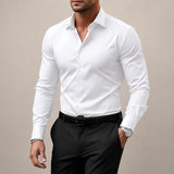 Gibbs - Formelles Slim Fit Hemd – Weiß