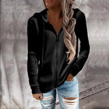 Isabel | Stylischer Zip Hoodie für lässige Outfits – Schwarz