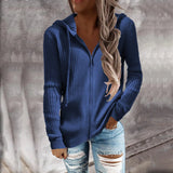 Isabel | Stylischer Zip Hoodie für lässige Outfits – Blau