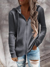 Isabel | Stylischer Zip Hoodie für lässige Outfits – Grau