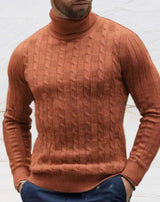 Kian - herren-rollkragenpullover – Braun