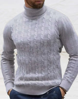 Kian - herren-rollkragenpullover – Grau