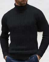 Kian - herren-rollkragenpullover – Schwarz