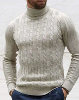 Kian - herren-rollkragenpullover – Beige
