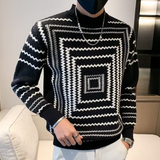 Bane – modischer strickpullover für herren – Schwarz