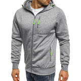Jacks - herren sweatshirt mit kapuze und reißverschluss – Hellgrau