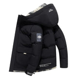 Stilvolle Gepolsterte Herren-Winterjacke - Milo – Schwarz