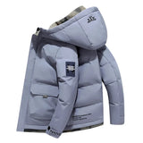 Stilvolle Gepolsterte Herren-Winterjacke - Milo – Grau