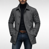 Eelis – Bequemer, Wetterfester Mantel – Grau