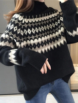 Maya | ROLLKRAGENPULLOVER – Schwarz