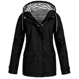 Merlia - Wasserdichte Jacke für Damen – Schwarz