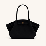 Maxi-Wildleder-Tote-Tasche – Schwarz