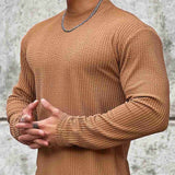 Sportlicher Herren Fitness Pullover – Braun