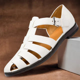 Marco | Leder Sandalen – Weiß