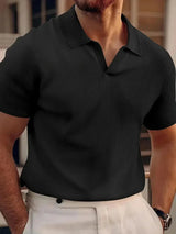 Asher| Polo Premium Stil – Schwarz