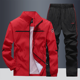Jeremiah trainingsanzug - zweiteilige sportbekleidung für männer – Rot