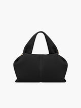 Minimalistische Schultertasche mit Griff – Schwarz