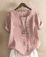 Jessica | Atmungsaktives und leichtes Sommer T Shirt – Rosa