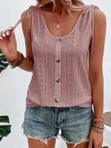 Jessica | Klassisches lässiges Sommer Tank top – Rosa