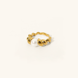 Scarlett Süßwasserperlen Ring – Gelbgold